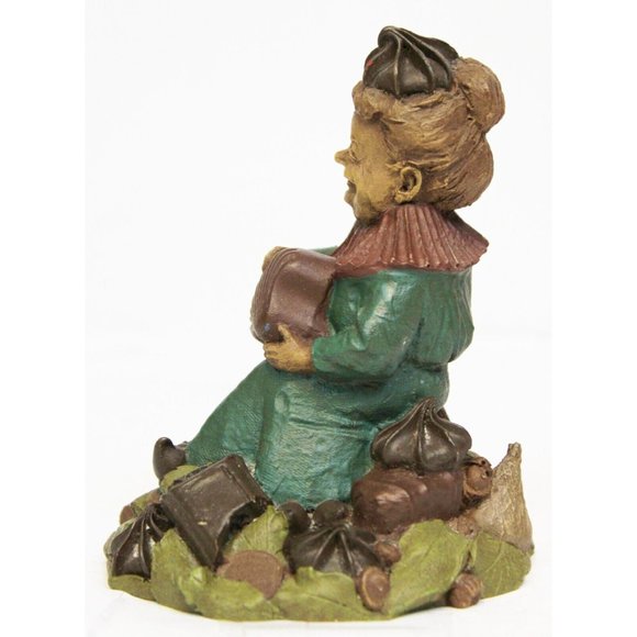 VTG 1985 Carin Studios Tom Clark Candy Gnome Chocolate Figurine Wood Carved look - Picture 2 of 9